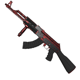 Crimson-Etched AK-47