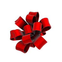 Festive Red Party Bow