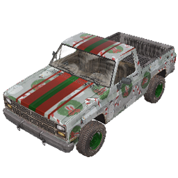 Gift-Wrapped Pickup Truck