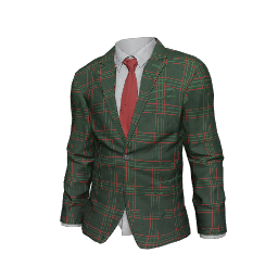 Green Plaid Suit Jacket