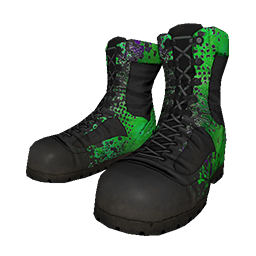 Green Splatter Boots