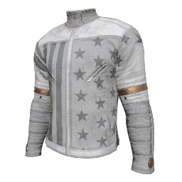 Patriotic White Military Shirt