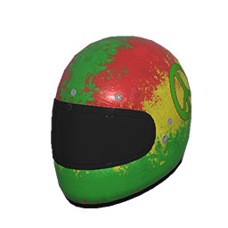 Skin: Rasta Motorcycle Helmet