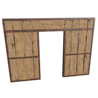 Plated 3x4 Wall Door 02
