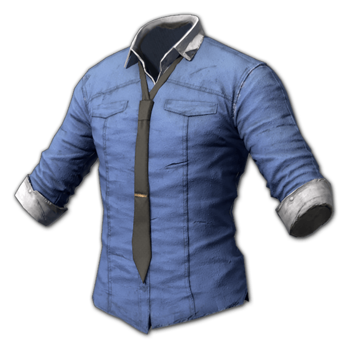 Dress Shirt and Tie (Blue)