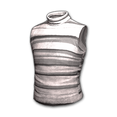 Sleeveless Turtleneck (Gray Striped)