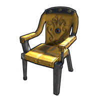 Yellow Ornate Chair